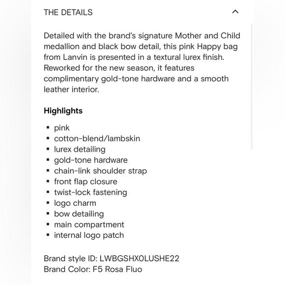 LANVIN lurex mini shoulder bag - Picture 8 of 8